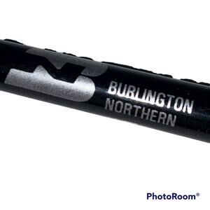 Burlington Northern Railroad Pen Advertising Click Ballpoint Black Plastic